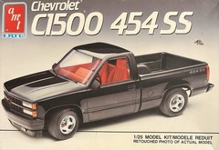 Chevy C1500 454SS CB RADIO 204 1661 AMT 1/25 Model Car Parts