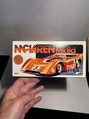 MPC McLAREN MK 8D Road RAcer Big 1/20 Sport Race Car Model Kit Open Box