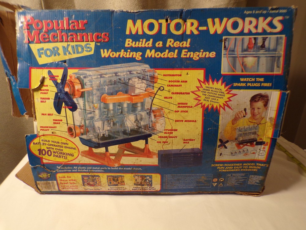 1998 POPULAR MECHANICS MOTOR-WORKS BUILD A REAL WORKING MODEL ENGINE