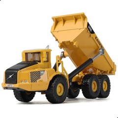 1/87 Scale Articulated Dump Truck Die-Cast Alloy Model – HO Scale Mining Constru