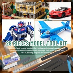 Durable 28-Piece Hobby Tools Kit for Cars, Airplanes & Crafts – Perfect Gift