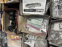 JUNK Lot Model Cars Revell MPC AMT 1/25 Scale Plastic 57ish Open Boxes & Bags