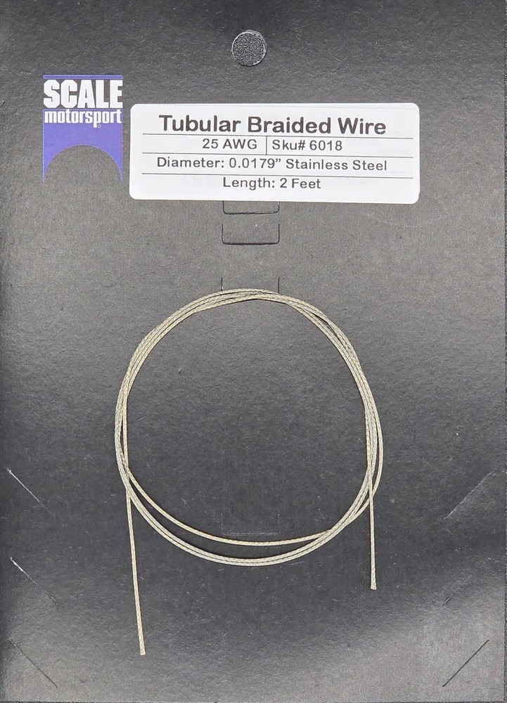 Scale motorsport Tubular Braided Wire SKU #6018