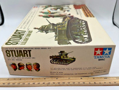 Tamiya MRC 1/35 US Light Tank M3 Stuart Model Kit MM342 w/ Crew Vintage 1975