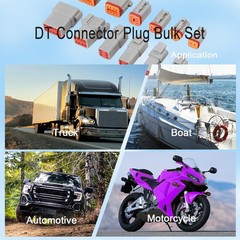 GUIRUIMOON DT Connector Kit: 2, 3, 4, 6, 8, 12 Pin Waterproof Wire Connectors