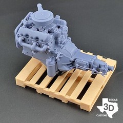 GMC Big Block V6 “305” model engine resin 3D printed 1:24-1:8 scale