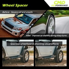 1 Inch Wheel Spacers Hubcentric 5×4.75 Compatible For Camaro 1.0″ (2pc) Black