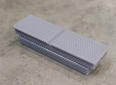 3D Printed 1/25 Diamond Plate Truck Tool Box Saddle Box