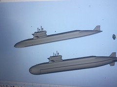 3D Printed 1 /700 China’s 039C conventional submarine Unpainted /1PC