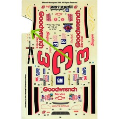 Revell #3 Goodwrench Silver Anniversary Monte Carlo 1:25 NASCAR Decals PARTIAL