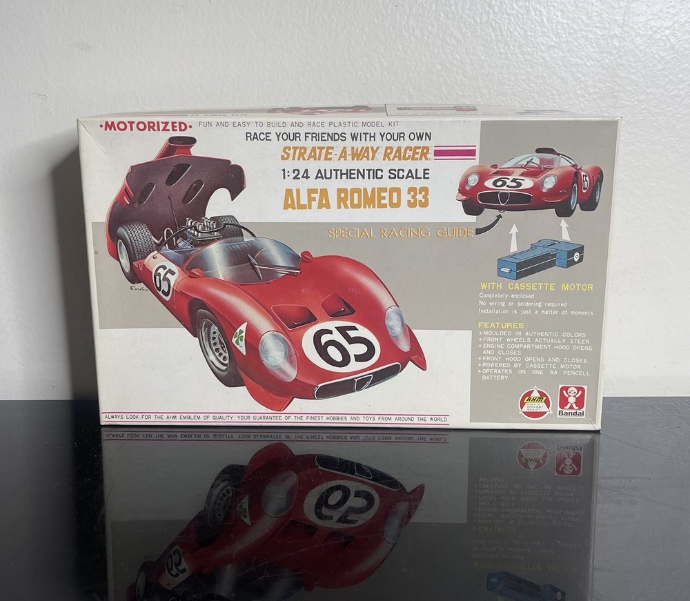 RARE 1/24 Plastic Model Bandai Alfa Romeo 33 Unassembled ALFA ROMEO Vintage