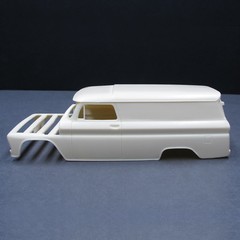 Jimmy Flintstone 1966 Chevy Suburban Delivery Truck Chopped Top 1:25 scale NB323
