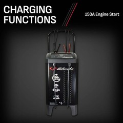 Wheeled Automatic 150A Wheeled Car Battery Charger Engine Starter 12V 20A Boost