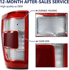LED Tail Light Compatible with 2021 2022 2023 Ford F150 King Ranch Lariat Limite