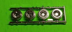 Babymoons Rim 1953 Ford F100 Pickup 1/25 Whitewall Tire AMT Wheel Backs