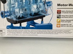 Smithsonian Motor Works 4 Cylinder Motor Model Kit Educational Toy Kids Adults