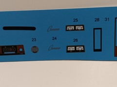 69 Chevy Camaro Z28 1/12 Dash Gauges Tach Woodgrain Radio Waterslide Decal Sheet