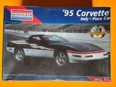 1995 CHEVROLET CORVETTE INDY PACE CAR MODEL KIT MONOGRAM 1/24 SCALE NEW SEALED!!