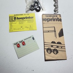AMT Ertl Blueprinter #8054PO 1:25 Scale Service Trailer Plastic Kit Boxed (2)