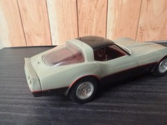 Vintage 1982 Chevy Corvette Collector Edition 1:25 Promo Model MPC Silver Black