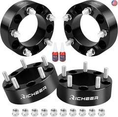 Richeer 5×5.5 Wheel Spacers for 2012-2018 Ram 1500, 4PCS 2 inch 5×139.7mm