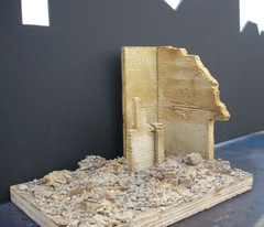 Dioramas Plus DP9 Cornered Ruins. 1/35 + Free Base & extra rubble Great Detail!