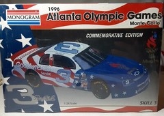 Monogram Dale Earnhardt 3 1996 Atlanta Olympic Games Monte Carlo Red White Blue
