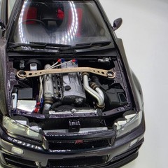 1/24 R34 Z-Tune RB26 Engine Bay Transkit
