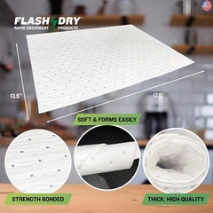 FlashDry Oil Absorbent Pads ? High Absorbency of Oil-Based Liquids,