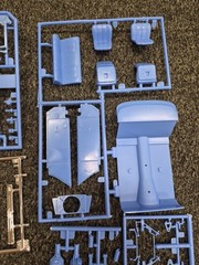1966 66 Chevy II Nova Pro Street 1/25 Scale Model Parts Lot wide wheel well #2