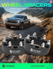 YHTAUTO 6×5.5 Wheel Spacers 2 inch Fits Chevrolet Silverado, Tahoe, C/K, GMC