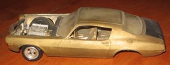 AMT 1970 Chevy Camaro SS396 Kit Y720 Rough Damage Rebuilder Project Parts Lot 70
