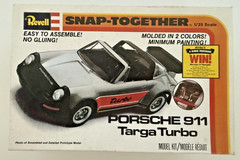 Revell Porsche 911 Targa Turbo Snap-Together 1/25 Model 6212 1980 USA Complete