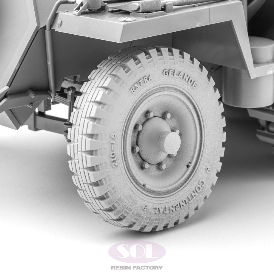 SOL Resin Factory 1/16 WWII Sd.kfz.251 Weighted Front Wheels