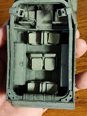 Vintage Assembled and Hand Painted U.S. M3A1 Scout Car Truck