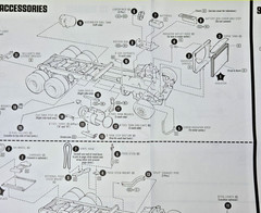 Kenworth W925 Conventional Model 1/25 Scale AMT Parts Kit Radiator and Hoses