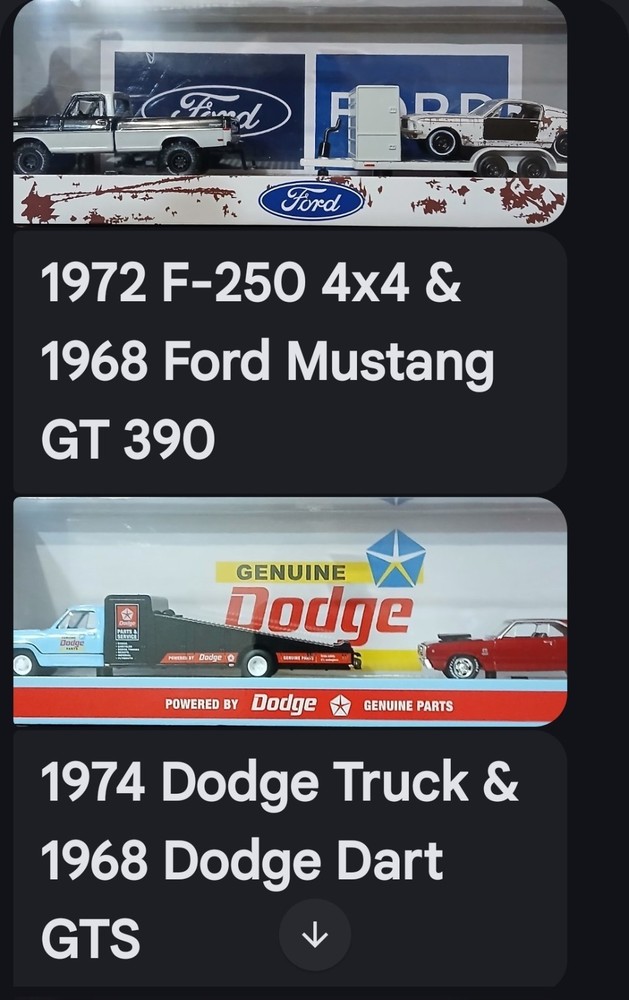 Ford Dodge GMC Chevrolet Pre-built Automotive Model Kits F-250 Mustang Dart