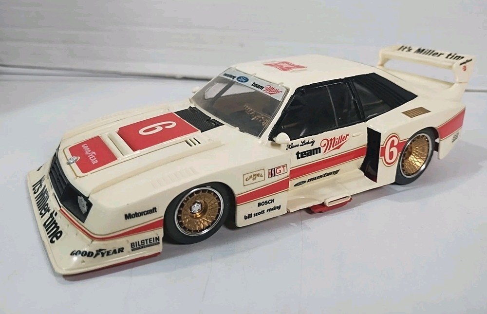 Klaus Ludwig #06 IMSA 1981 Miller Ford Mustang Turbo Racing Car Vtg Built Model