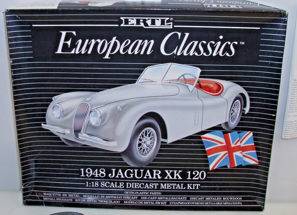 ERTL 1948 JAGUAR XK120 METAL MODEL KIT 1:18 7479 BOXED