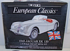 ERTL 1948 JAGUAR XK120 METAL MODEL KIT 1:18 7479 BOXED