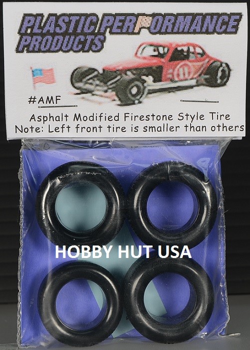 #AMF Asphalt Modified 15″ Firestone 60s/70s Stock Car Tires – PPP 1/25 – L@@K