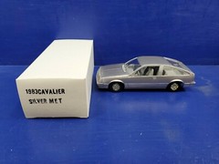  1983 CHEVY CAVALIER FASTBACK 1/25 MODEL PROMO SILVER METALLIC NEW