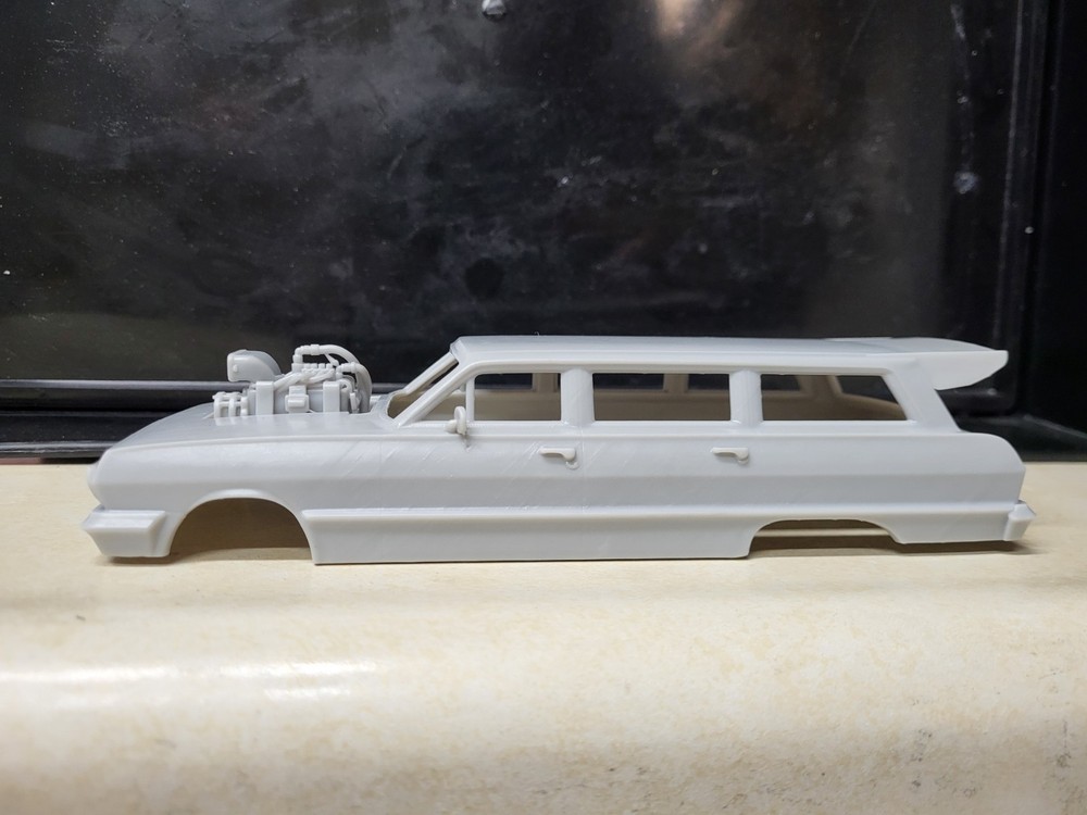 1/24 scale resin 3d printed Blown 1963 Bel Air Wagon drag body model slot car