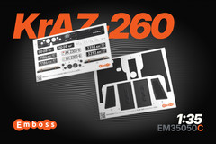 1:35 3D Interior Exterior Detail Set for KrAZ 260 HobbyBoss 85510