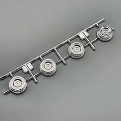 Revell 85-2596 70 Dodge Challenger T/A Parts Kit Bash Chrome Drag Wheels