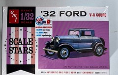 AMT 1932 ’32 Ford V-8 Coupe 1/32 Scale Model Kit AMT1181/12 SEALED Scale Stars