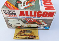 VINTAGE ORIGINAL MPC Donnie Allison NASCAR MERCURY Model KIT “SEALED BAG” 1/25