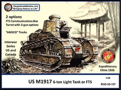 1/35 US/Canada M1917 6-ton tank or FTS Com 2-in-1 kit Meng Takom CSM SS Models
