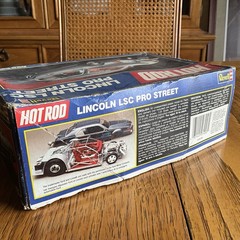 Revell Hot Rod Lincoln LSC Pro Street Kit #7456 1990 STARTED/INCOMPLETE