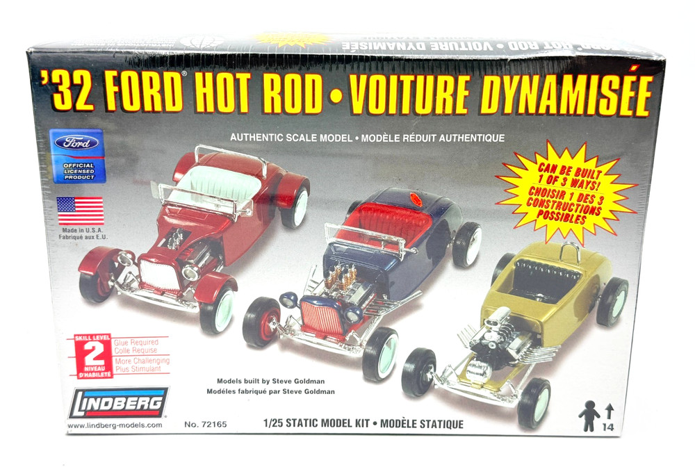Lindberg Model Kit – 1932 Ford Hot Rod – 3 way build – 1:25 Scale